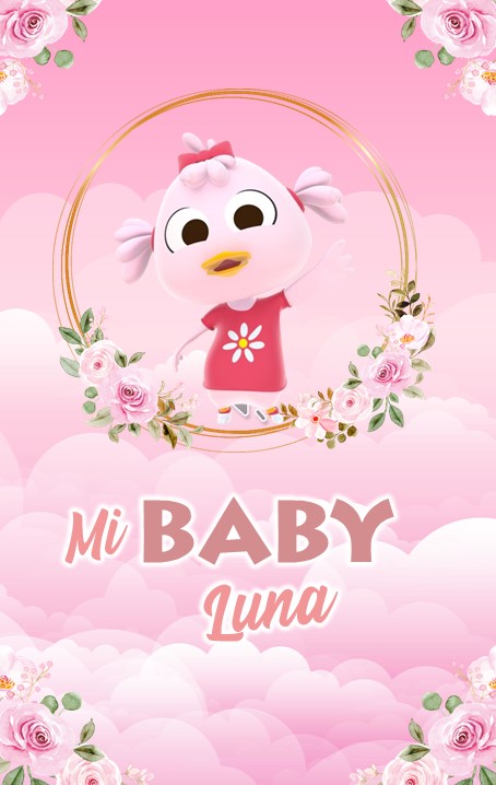 Patita Lulu Baby Shower Rosa